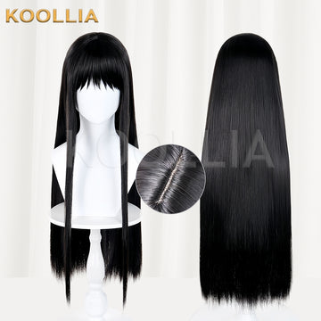 Paper House Xu Minmin Long Black Hair Basic Wig Multi-angle Display by koollia