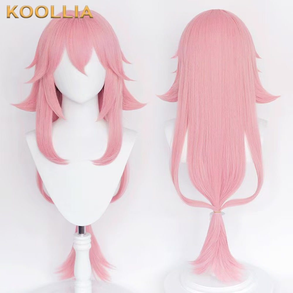 Genshin Impact Yae Miko Long Pink Hair Basic Wig