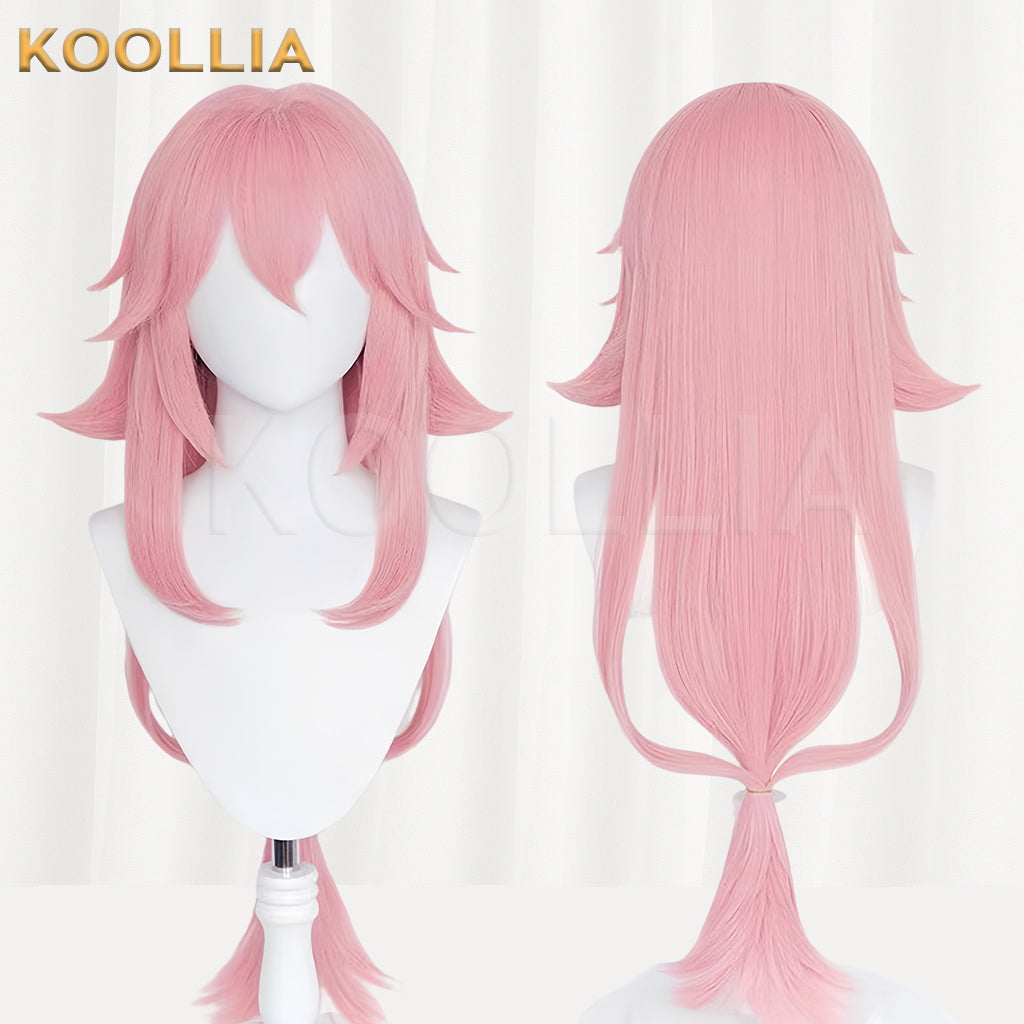 Genshin Impact Yae Miko Long Pink Hair Basic Wig