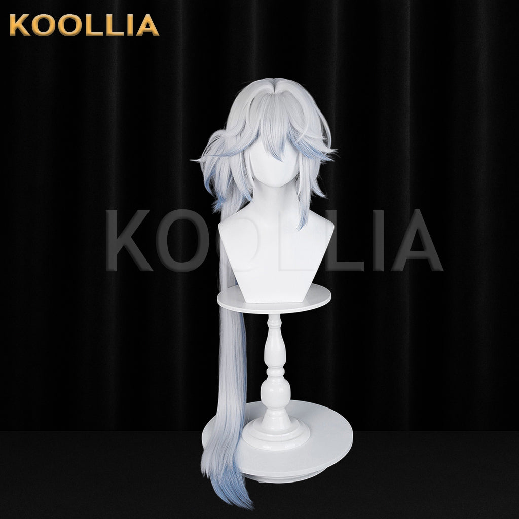 Honkai: Star Rail Yao Guang Long Sliver Blue Hair Basic Wig