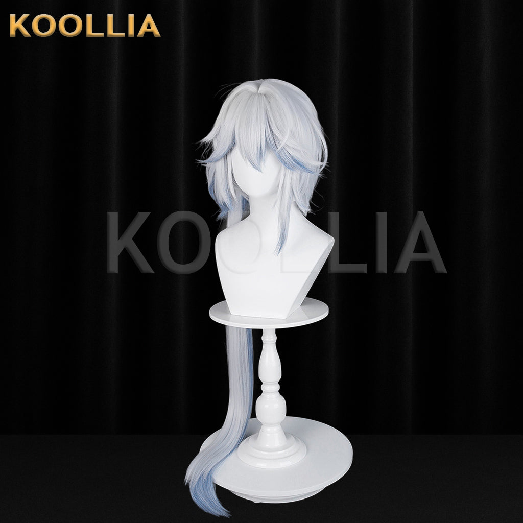 Honkai: Star Rail Yao Guang Long Sliver Blue Hair Basic Wig