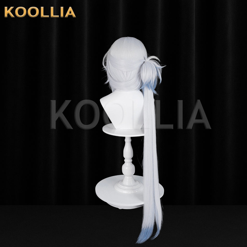 Honkai: Star Rail Yao Guang Long Sliver Blue Hair Basic Wig
