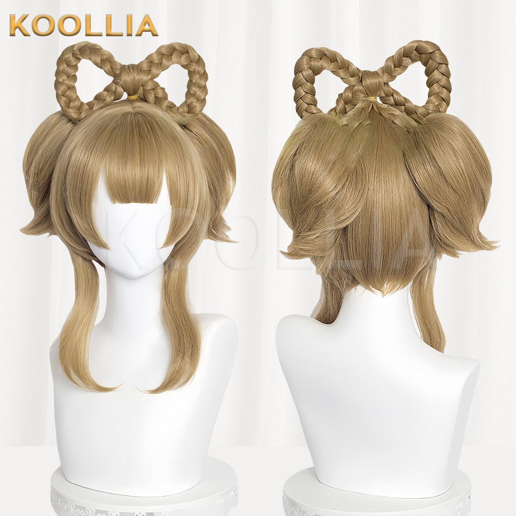 Genshin Impact Yaoyao Long Brown Hair Basic Wig