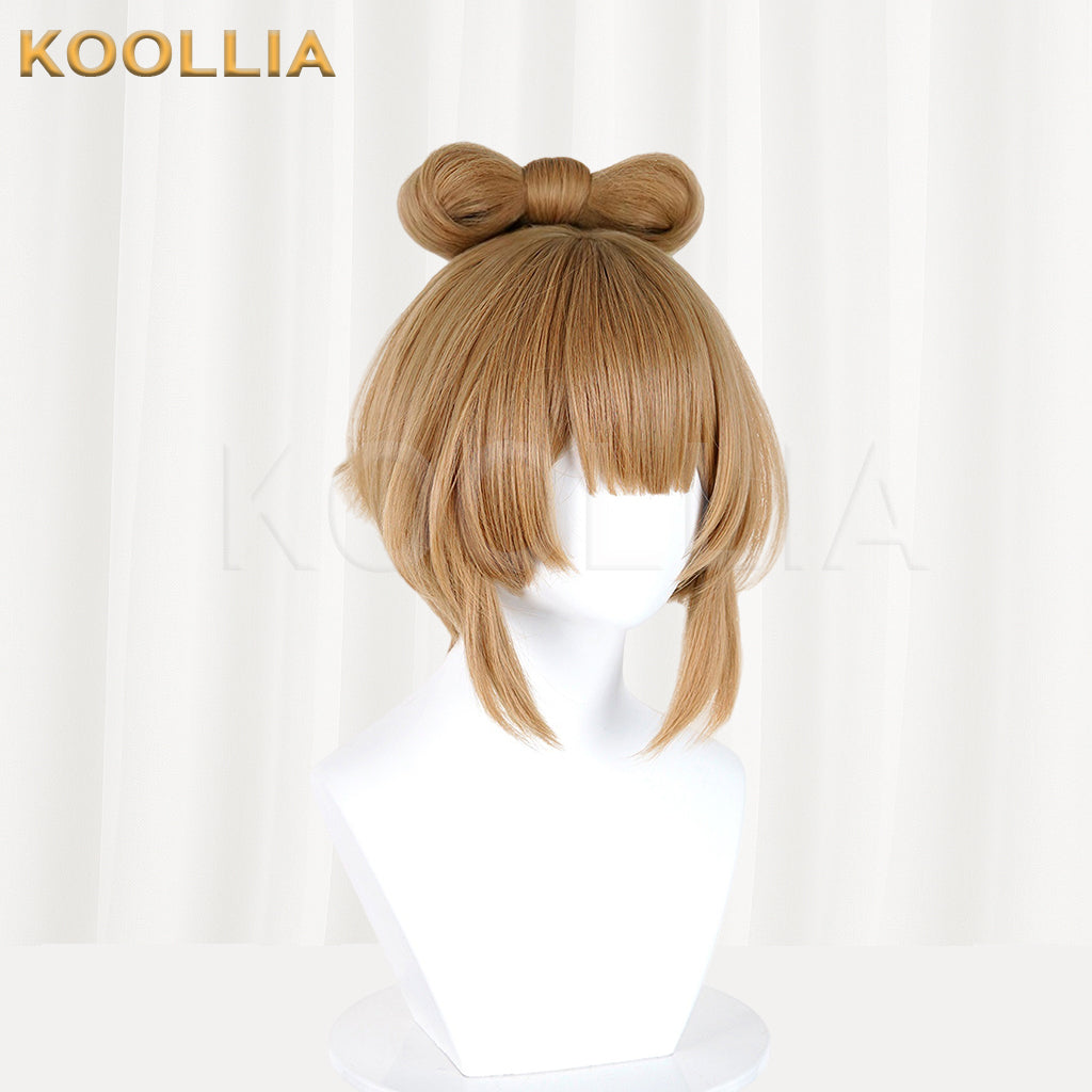 Genshin Impact Yaoyao Lantern Rite Short Brown Hair Basic Wig