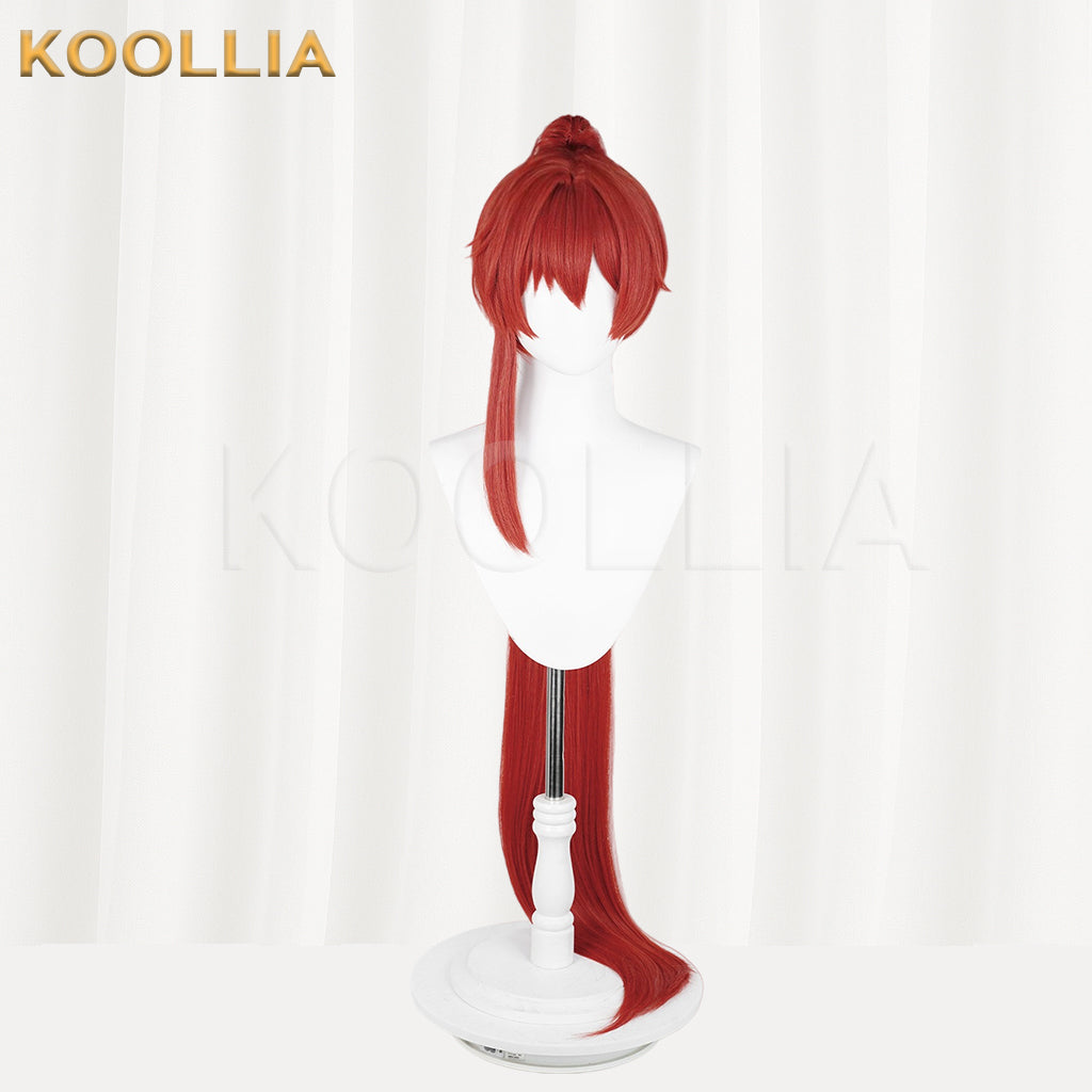 KOOLLIA - Wuthering Waves Yinlin Lange rote Haare Basic Perücke