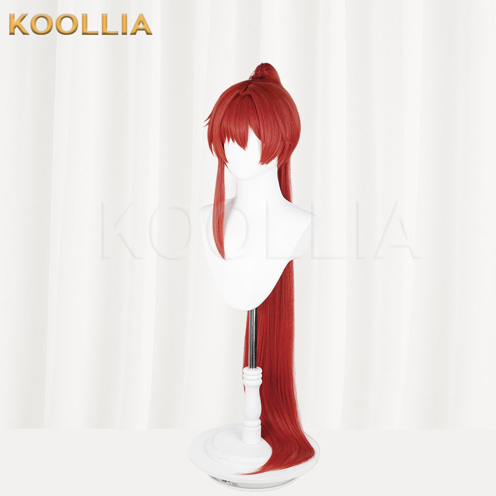 Wuthering Waves Yinlin Long Red Hair Basic Wig