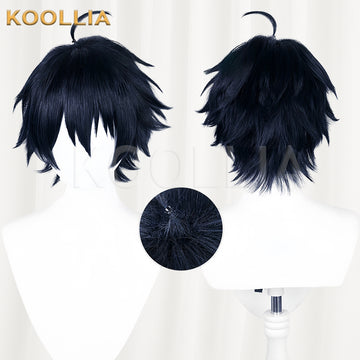 Seraph Of The End Yuichiro Hyakuya Short Blue Hair Basic Wig - KOOLLIA