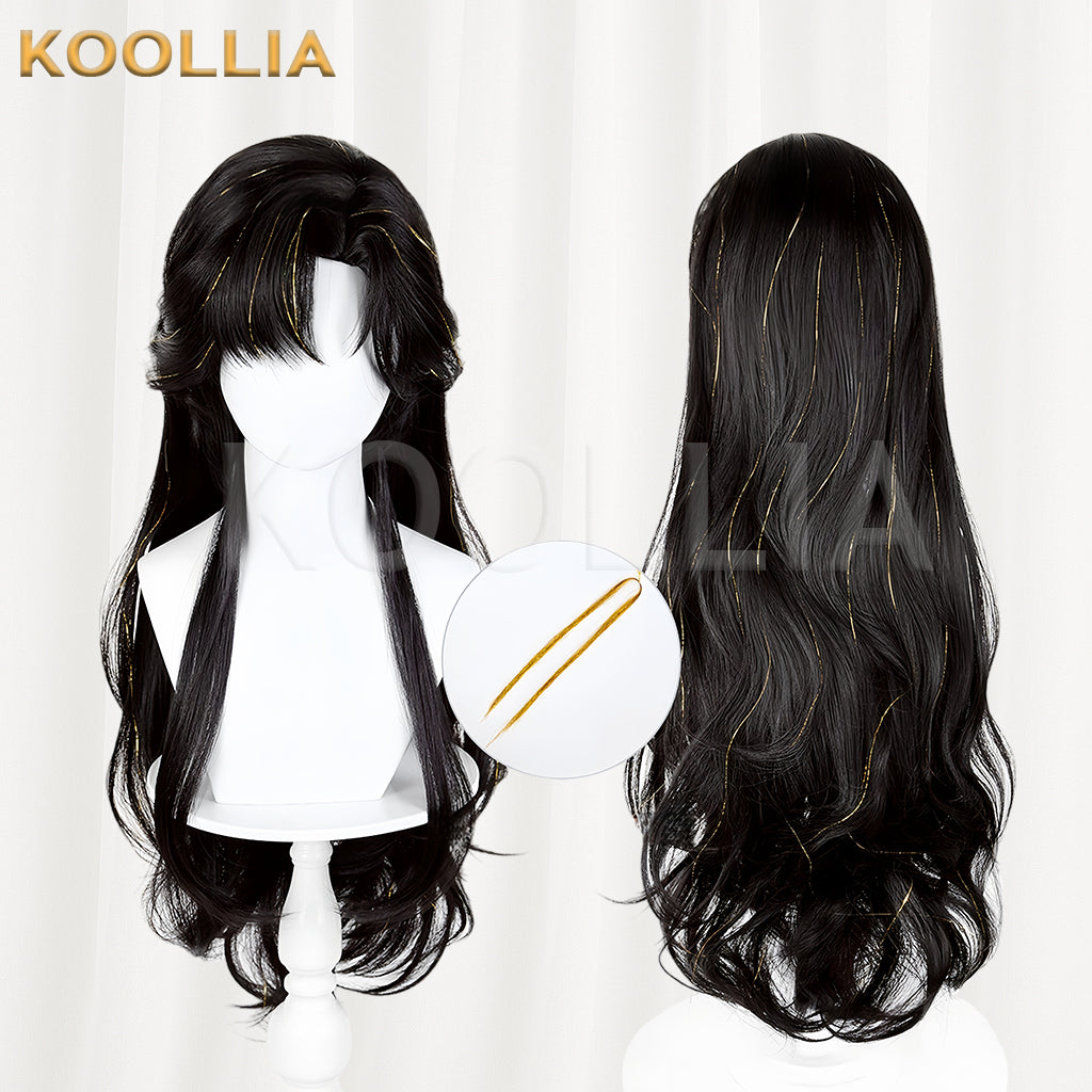 Love and Deepspace Zayne Long Black Hair Basic Wigs – KOOLLIA