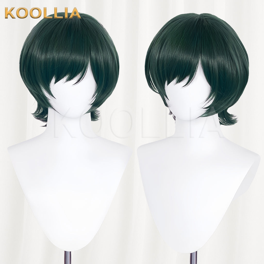 Jujutsu Kaisen Zenin Mai Peruca Básica de Cabelo Curto Verde