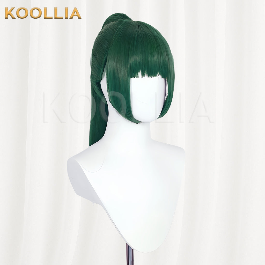Jujutsu Kaisen Zenin Maki Long Green Hair Basic Wig