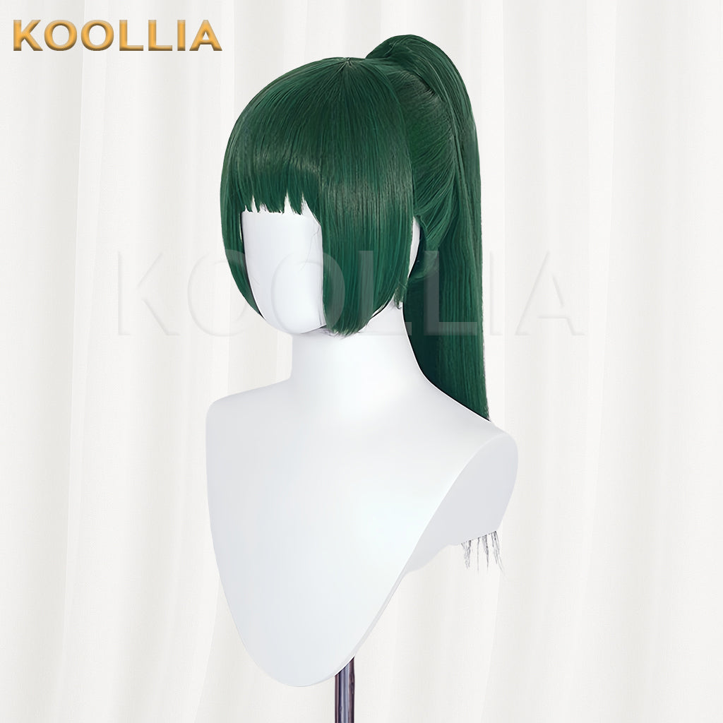 Jujutsu Kaisen Zenin Maki Long Green Hair Basic Wig