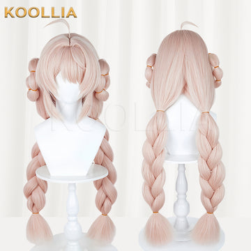 Zenless Zone Zero Zhao Long Pink Hair Basic Wig Multi-angle Display by koollia