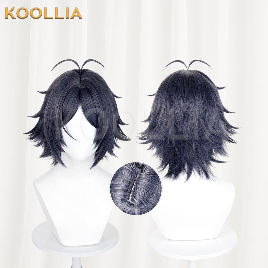 Arknights Zuo Le Short Black Hair Basic Wig