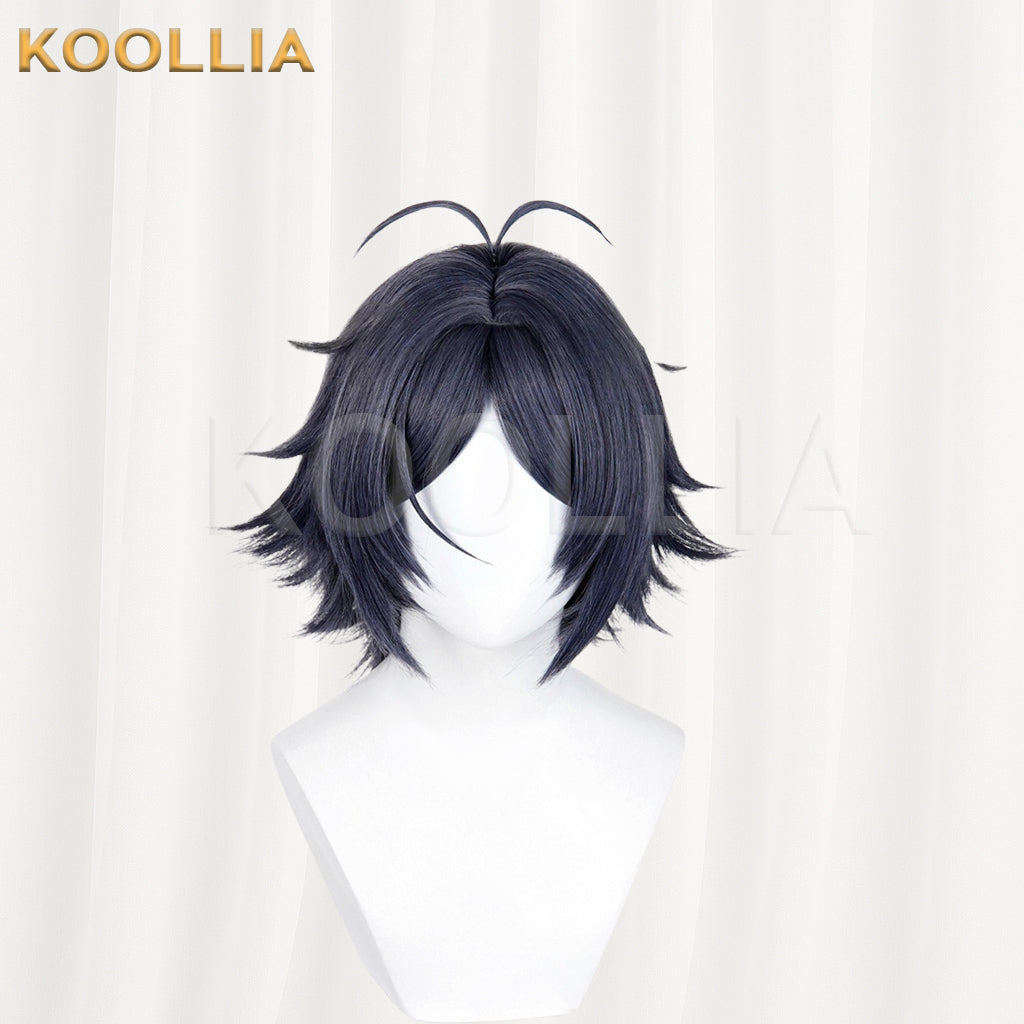 Arknights Zuo Le Short Black Hair Basic Wig