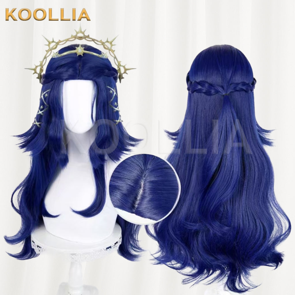 IdentityV Psychologist Ada Mesmer(Everlasting Dream) Long Blue Hair Basic Wig