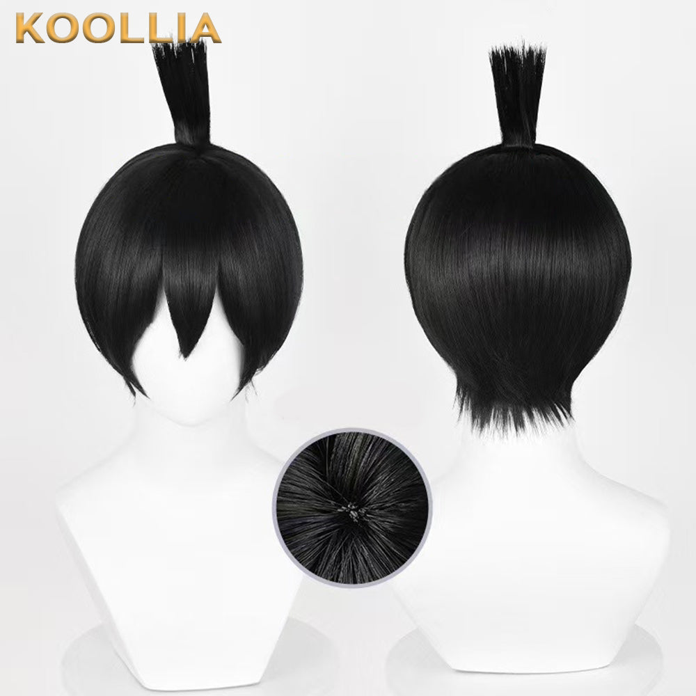 Chainsaw Man Aki Hayakawa Kurzes lila Haar Basic Perücke