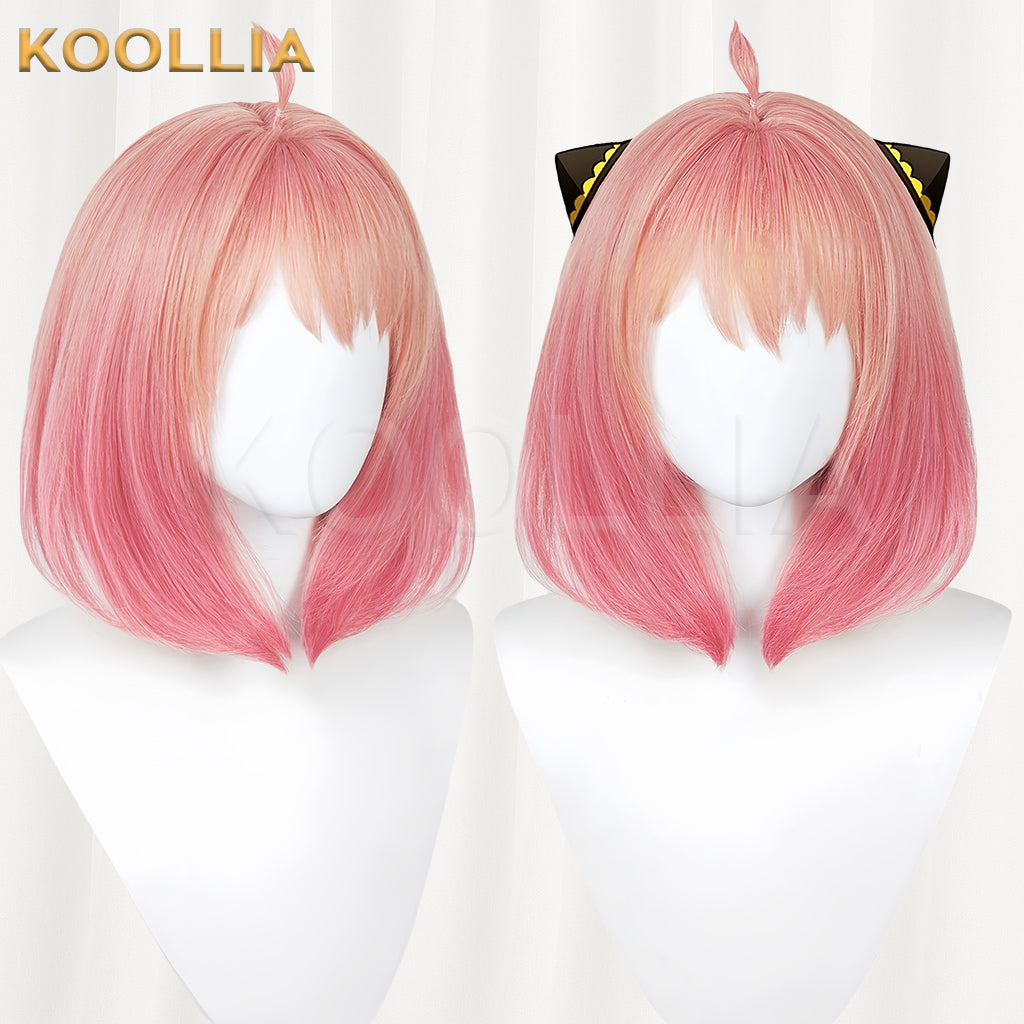 SPY¡ÁFAMILY Anya Short Pink Hair Basic Wig