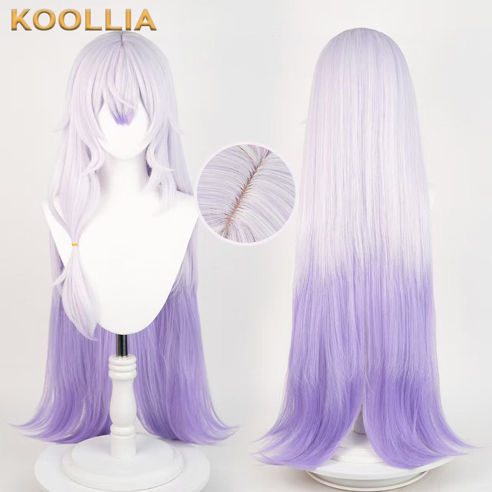 Honkai: Star Rail Black Swan Long Purple Hair Basic Wig