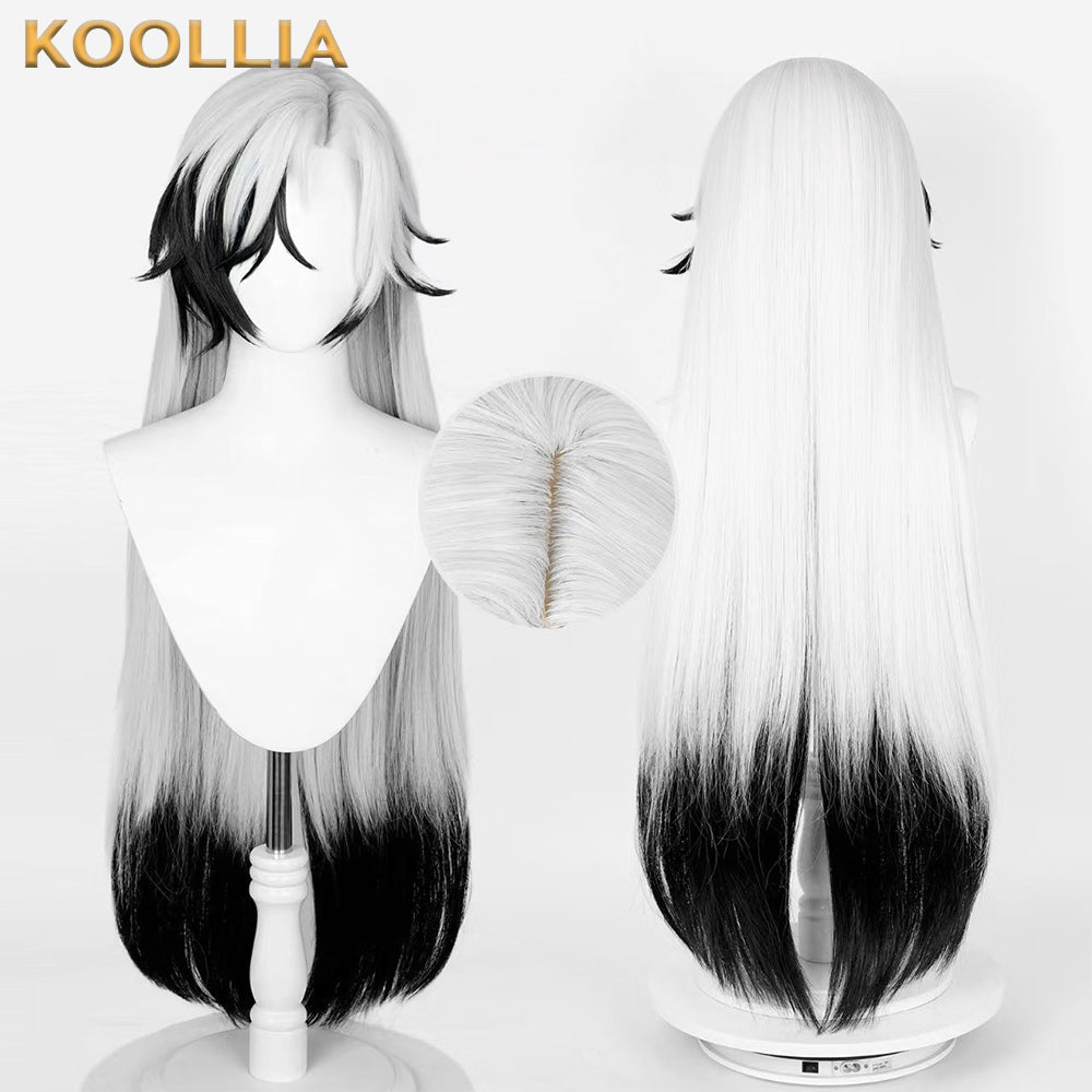 Honkai: Star Rail Boothill Long Black White Hair Basic Wig