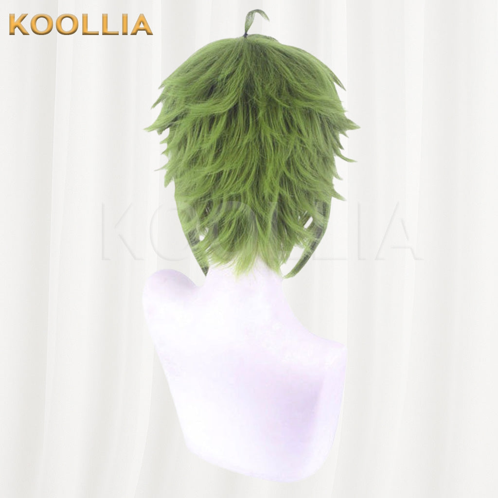Mushoku Tensei Sylphiette Grass Green Spiky Short Cosplay Basic Wig