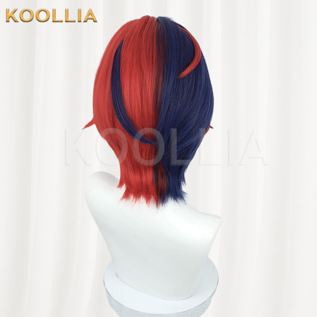Fire Emblem Engage Alear Red & Blue Split Dye Basic Wig