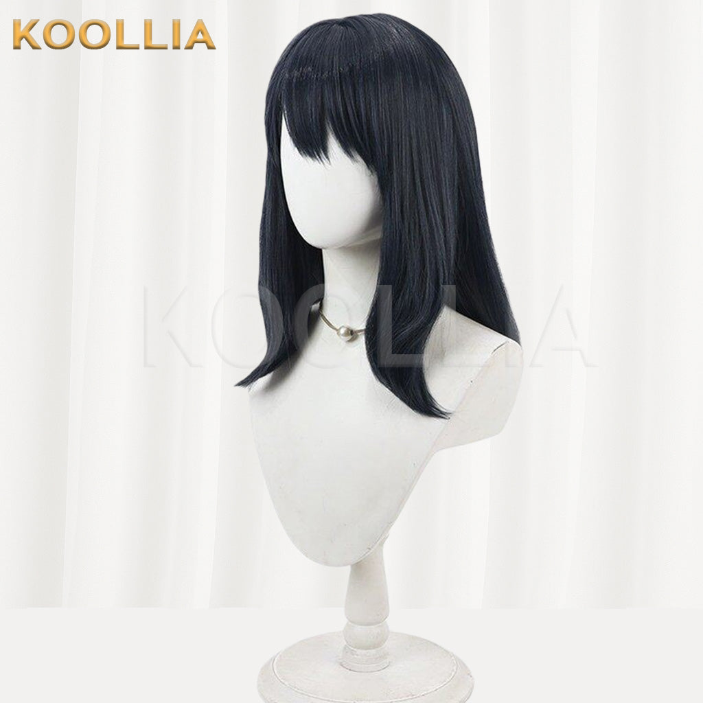 SSSS.GRIDMAN Takarada Rikka Pure Black Basic Wig