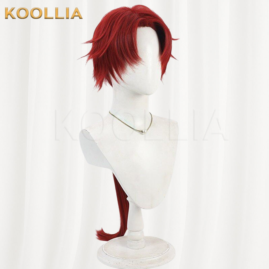 Touken Ranbu Tonbokiri Bright Red Basic Wig