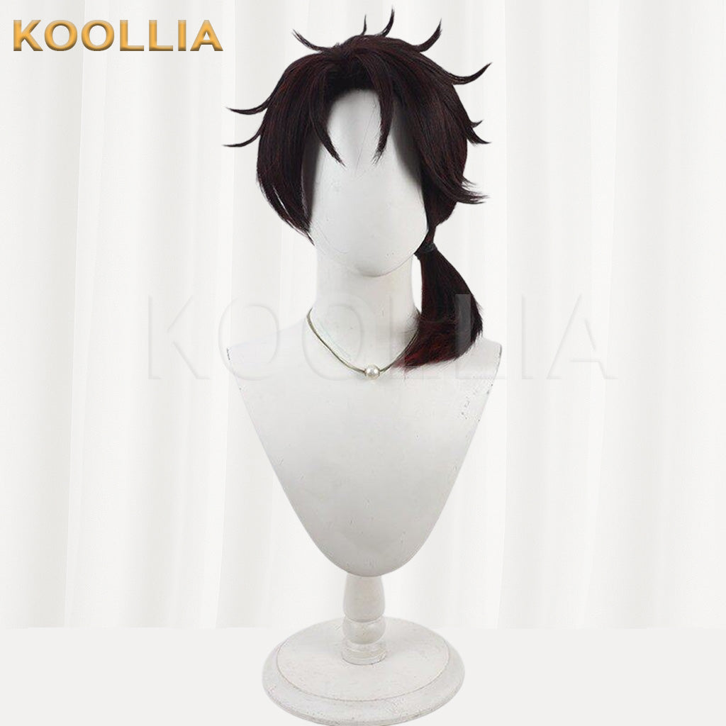 Nijisanji Belmond Banderas Dark Brown Gradient Basic Wig