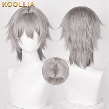 Honkai: Star Rail Caelus Short Grey Hair Basic Wig - KOOLLIA