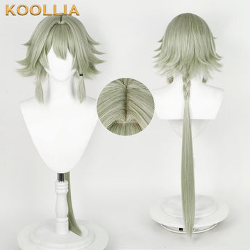 Zenless Zone Zero Caesar Long Green Hair Basic Wig - KOOLLIA