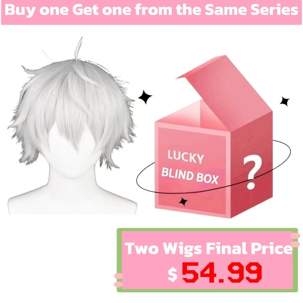 Blue Lock Nagi Seishiro Short White Hair Basic Wig