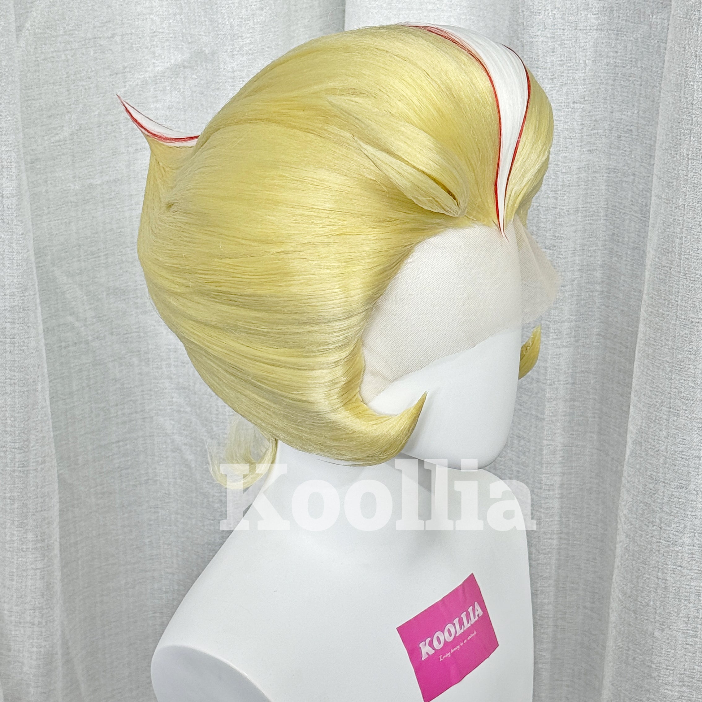Peruca Lucifer de Hazbin Hotel Commission (estilo antigravidade)
