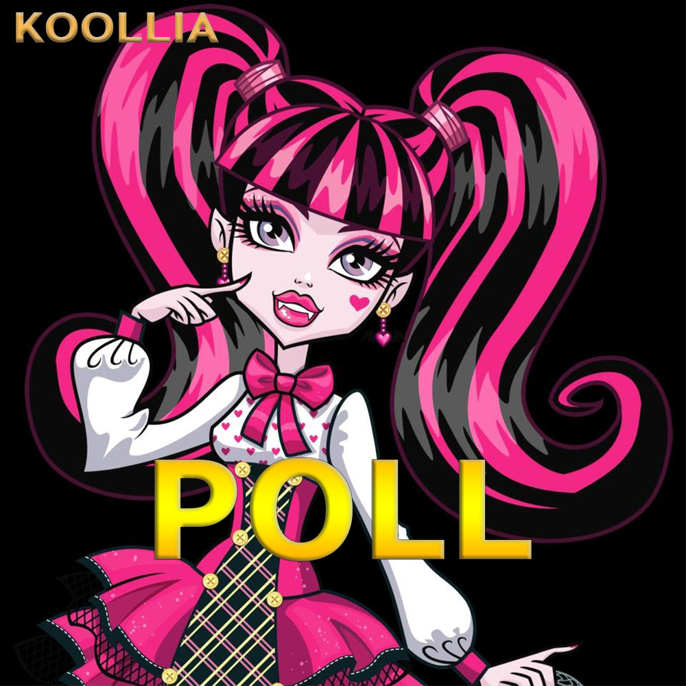 【KOOLLIA POLL】$20 Deposit =10% OFF Coupon Monster High Draculaura Anti-gravity Commission Wig