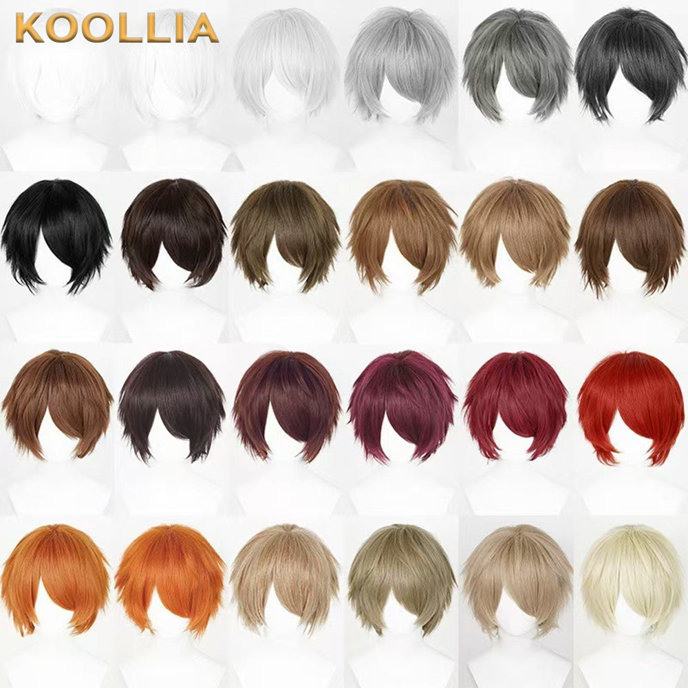 All-purpose 30cm High Temperature Basic Wig(Fluffed-Top)