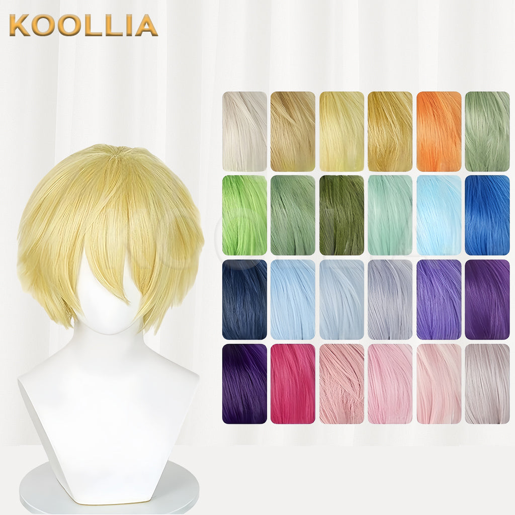 All-purpose 30cm High Temperature Basic Wig(Fluffed-Top )