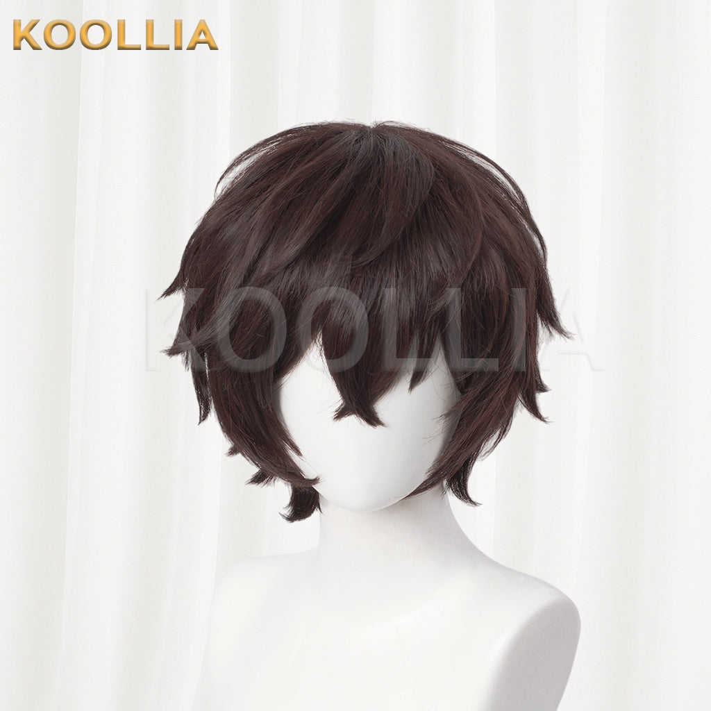 Bungo Stray Dogs Dazai Osamu Short Brown Hair Basic Wig