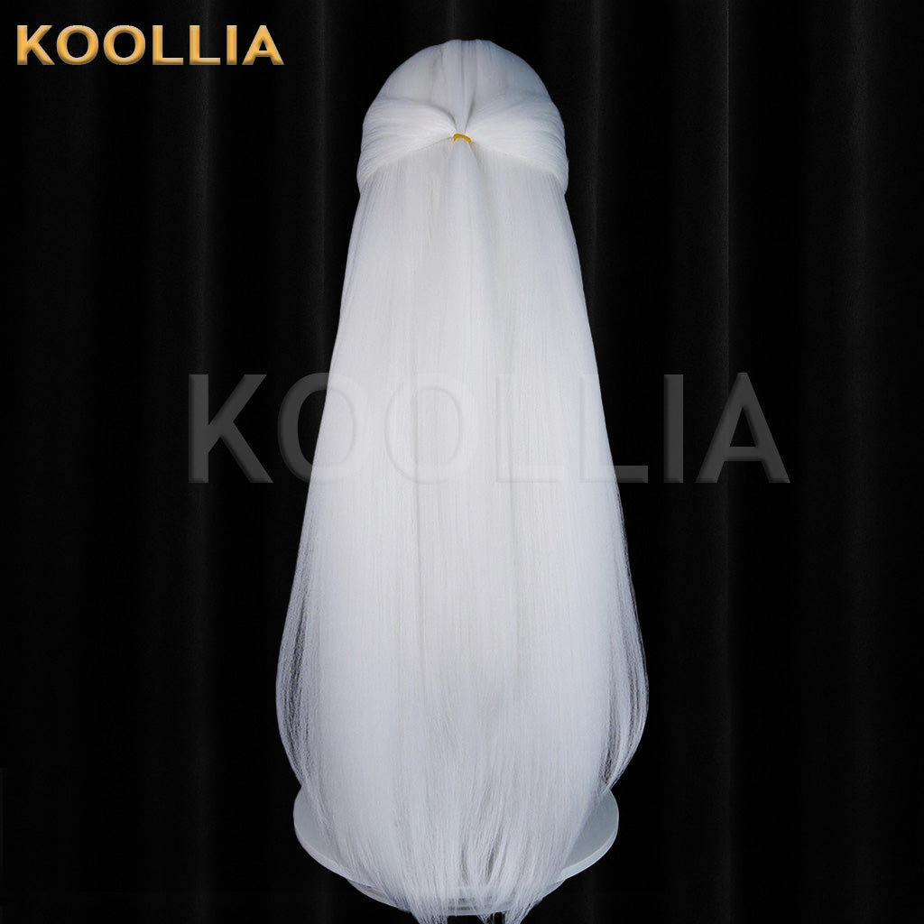 Blue Archive Key Pure White Basic Wig