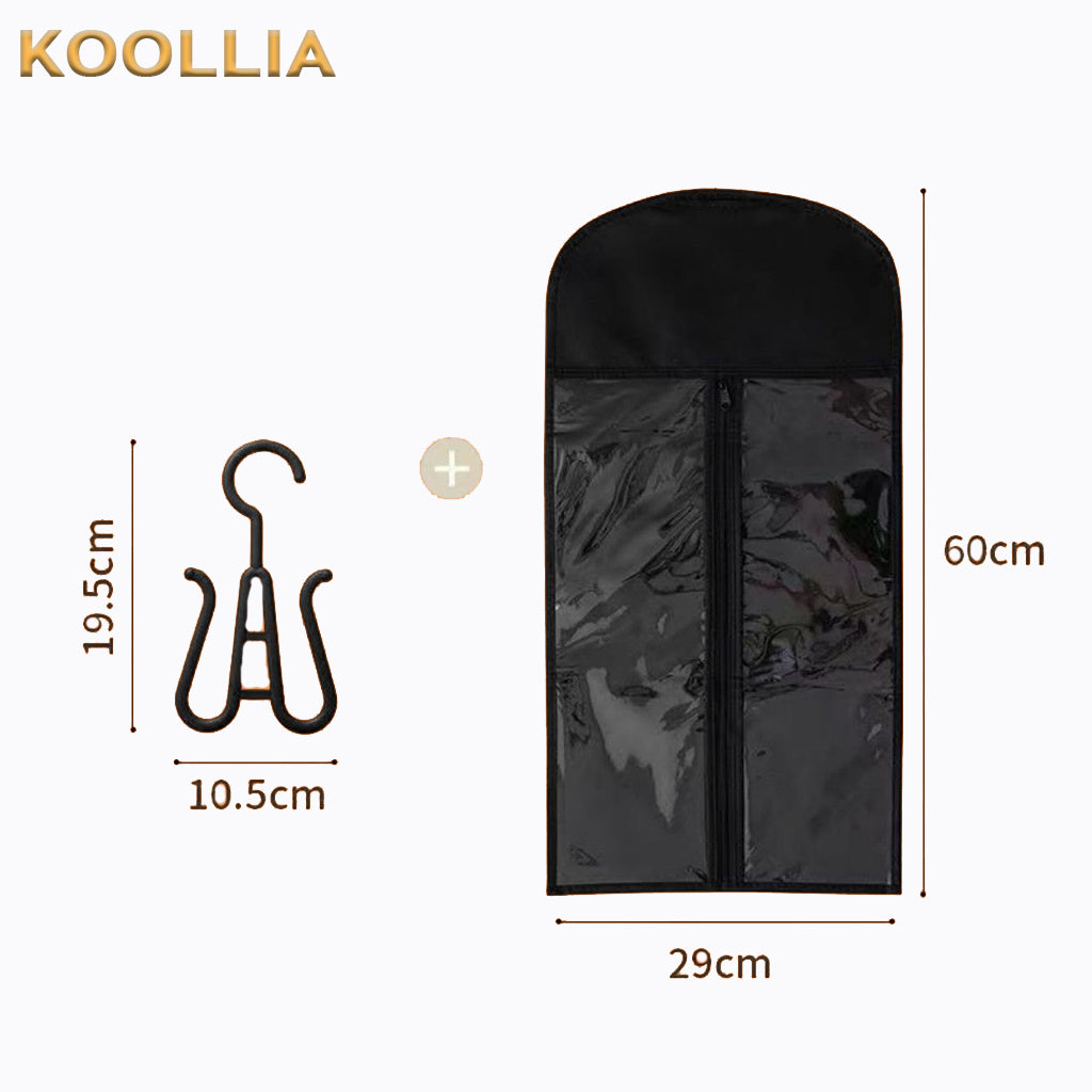 Hanging Wig Storage Bag Set – Dustproof, Moisture-Resistant & Space-Saving with Hook Included Wig Stylist Tools