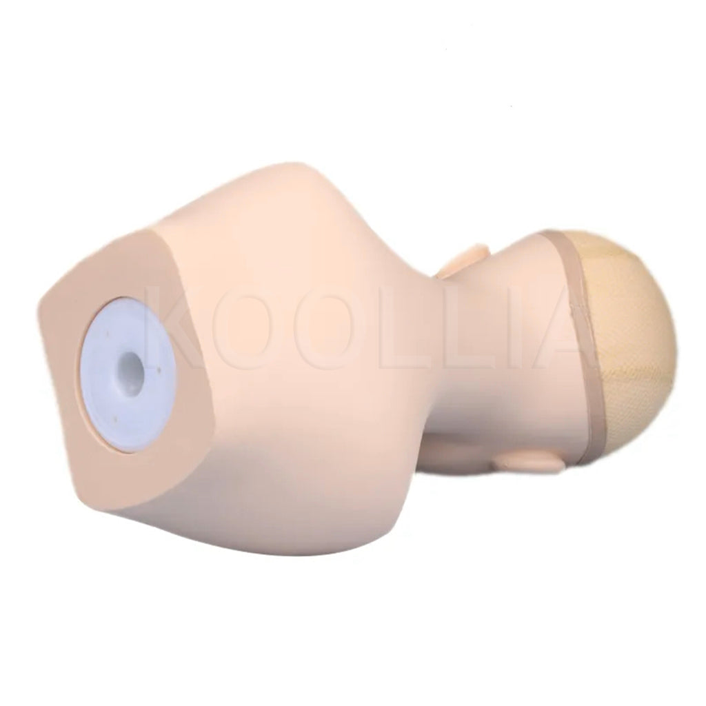 Realistic PVC Mannequin Head – Insertable Practice Head for DIY Makeup & Hairstyling Pin Work Wig Stylist Tools