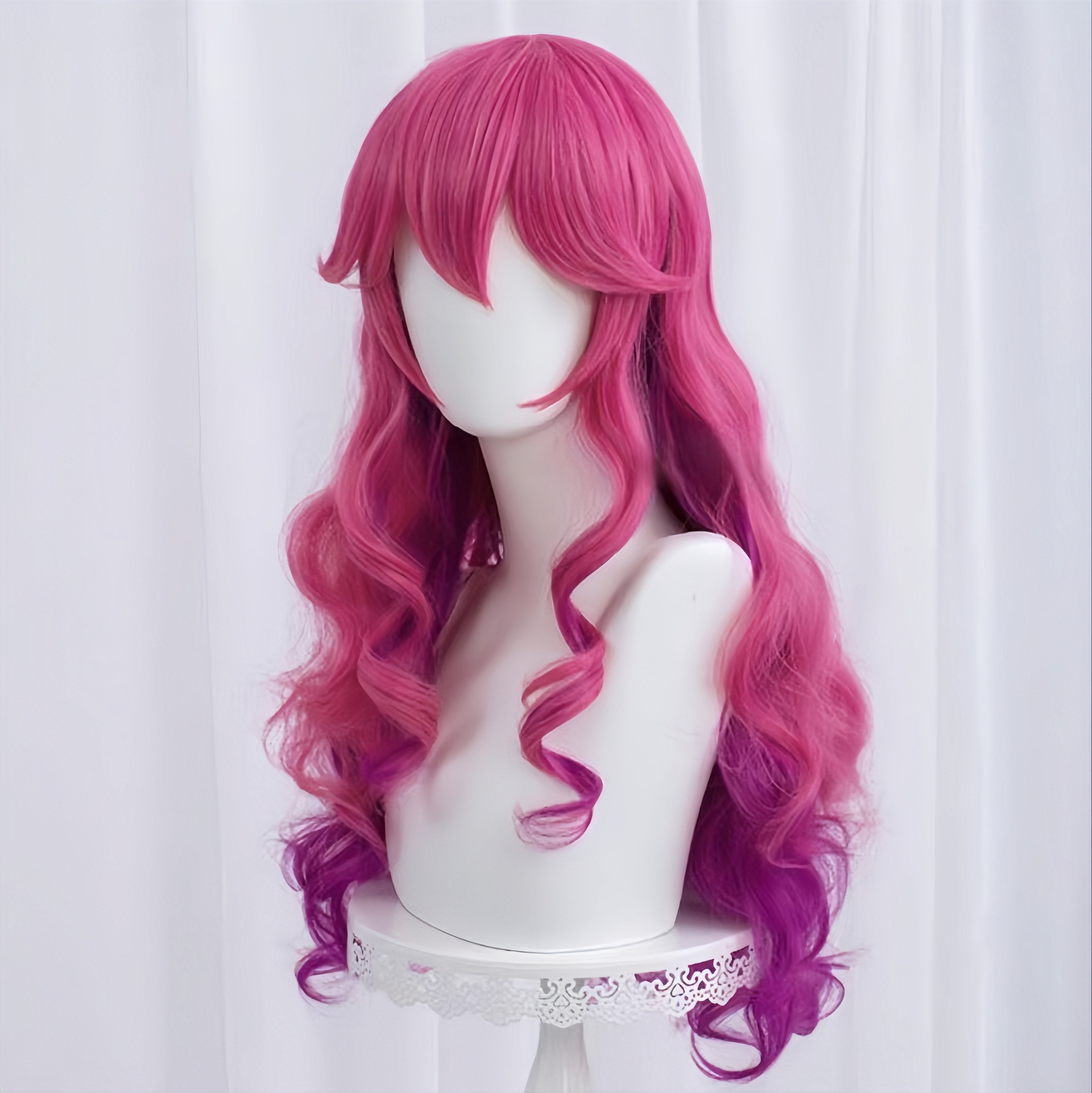 League of Legends & Arcane Spirit Blossom Ahri Long Pink Hair Basic Wig