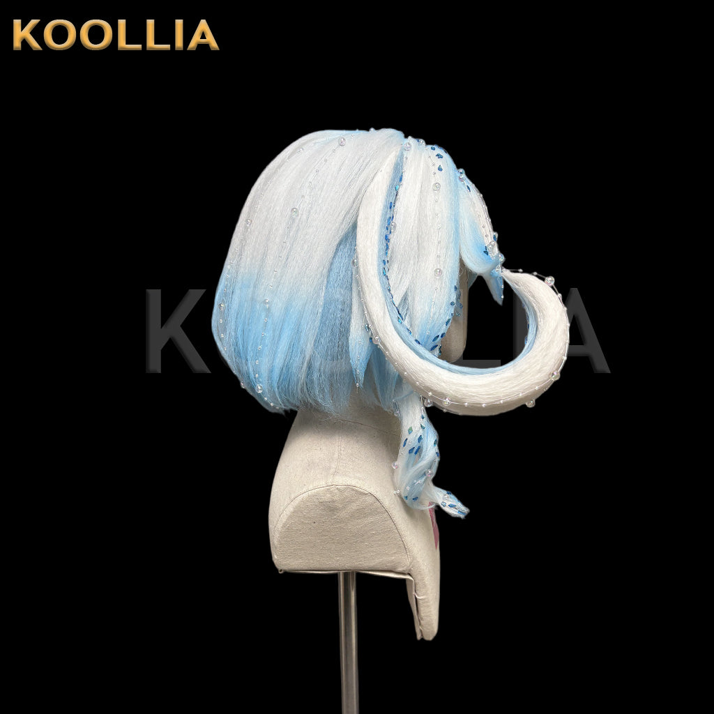 Genshin Impact Furina Short Mix Hair Styled Basic Wig