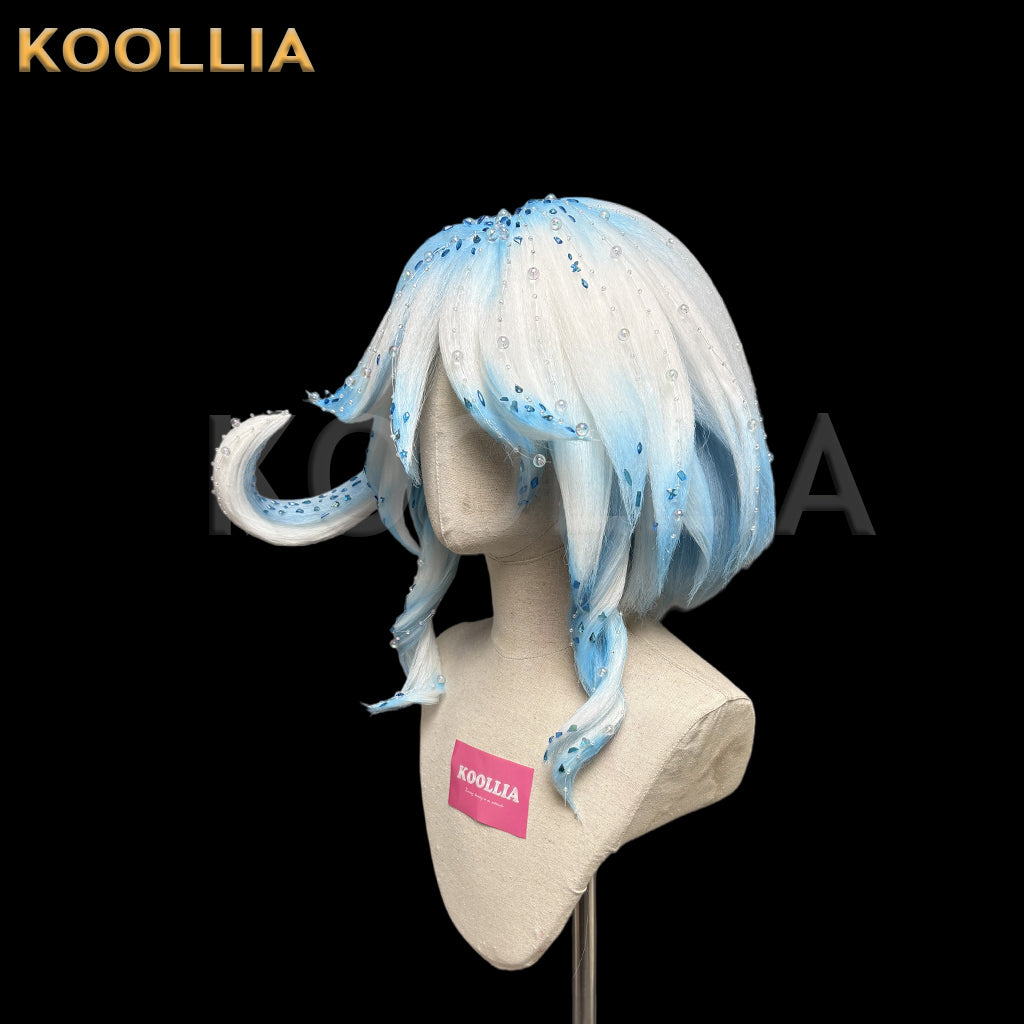 Genshin Impact Furina Short Mix Hair Styled Basic Wig