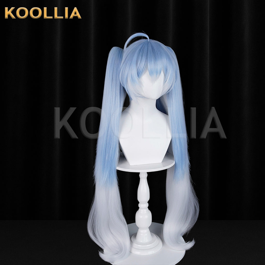 Virtual Singer Hatsune Miku Symphony 2025 Long Blue White Hair Basic Wig