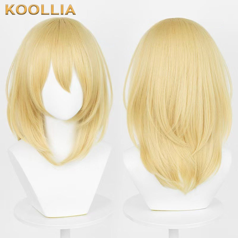 Howl's Moving Castle Howl Long Blonde/Black Hair Basic Wig