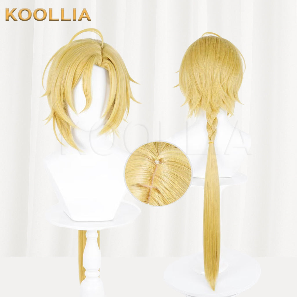 Zenless Zone Zero Hugo Long Blonde Hair Basic Wig