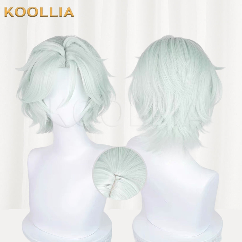 Genshin Impact Ifa Short Light Green Hair Basic Wig