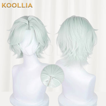 Genshin Impact Ifa Short Light Green Hair Basic Wig - KOOLLIA
