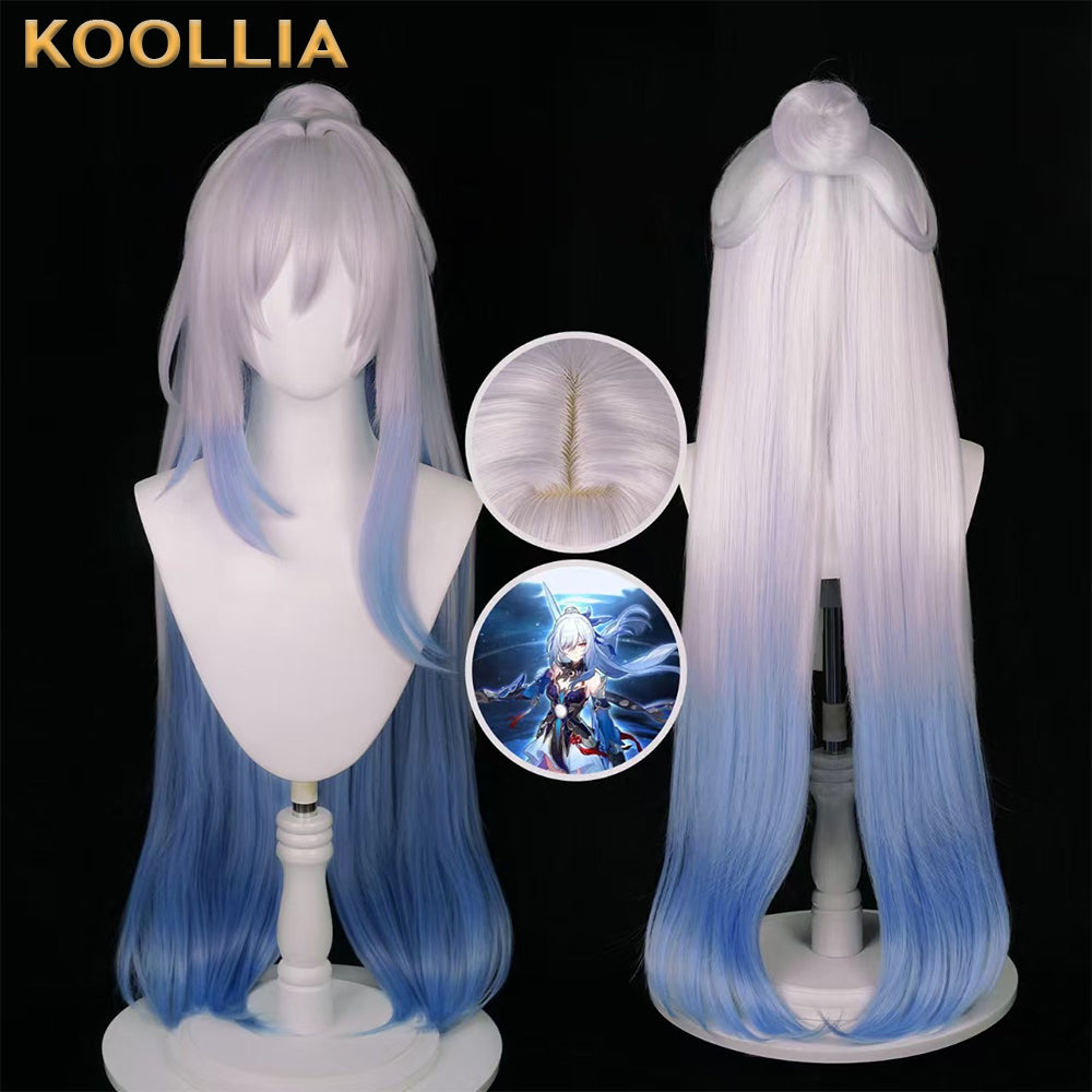 Honkai: Star Rail Jingliu Long White Hair Basic Wig