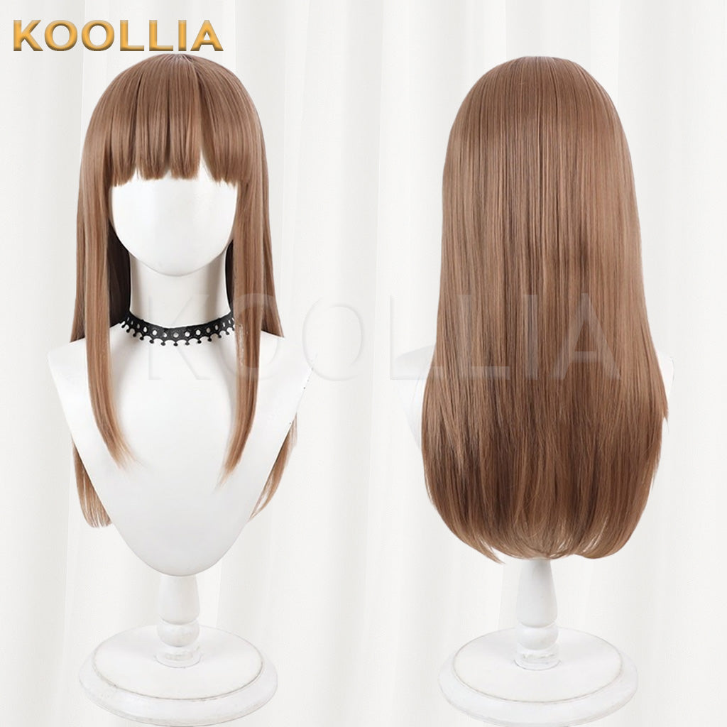 The Copy of Me Will Also Fall in Love Aikawa Sunao Milk Tea Brown Medium Straight Hair Basic Wig