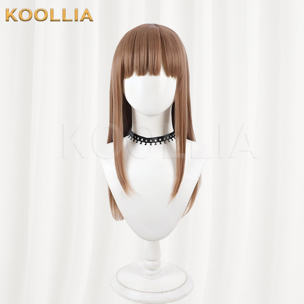 The Copy of Me Will Also Fall in Love Aikawa Sunao Milk Tea Brown Medium Straight Hair Basic Wig
